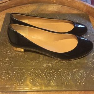 J Crew Black Kitten Heels